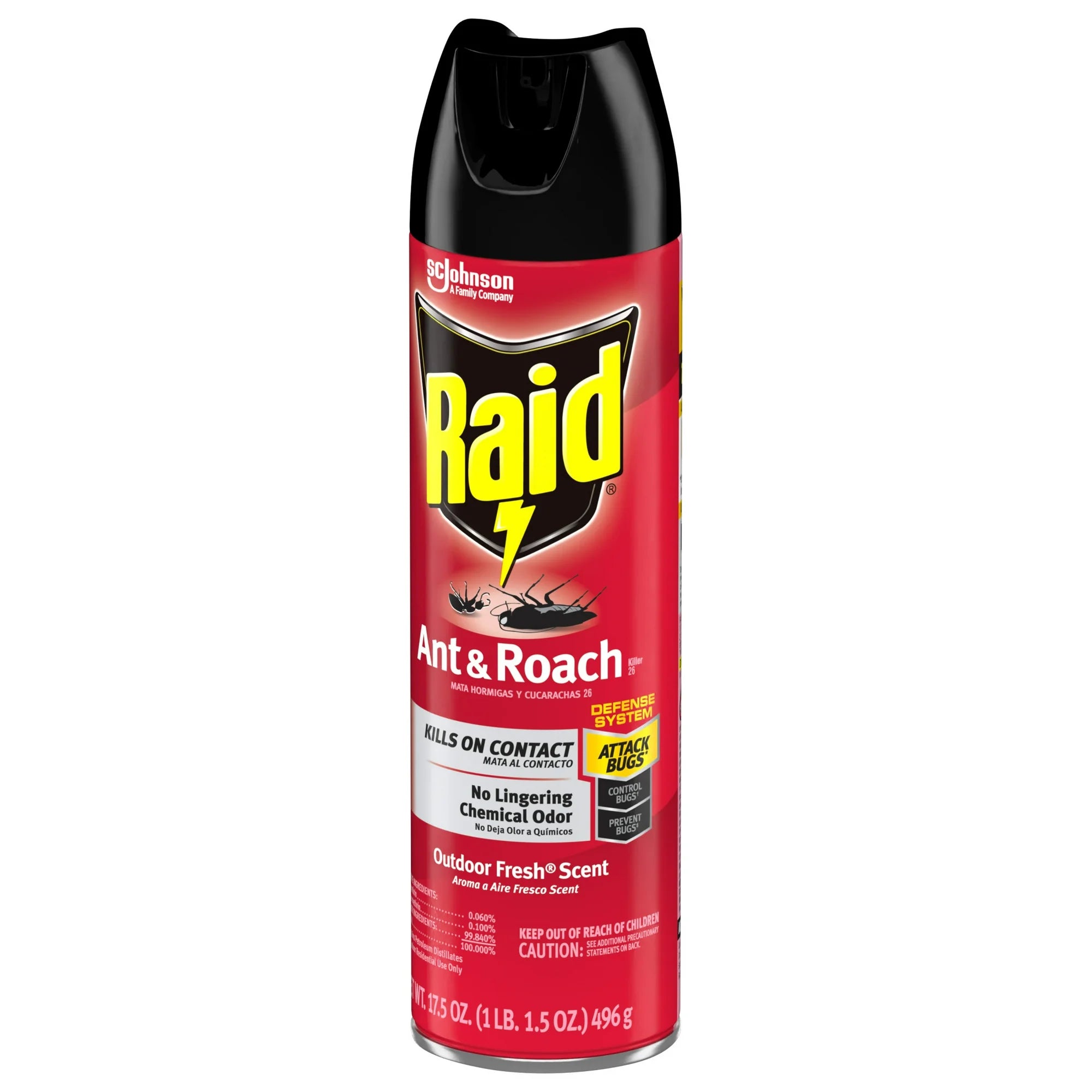 Raid Insect Killer, Fresh Scent , 17.5 oz