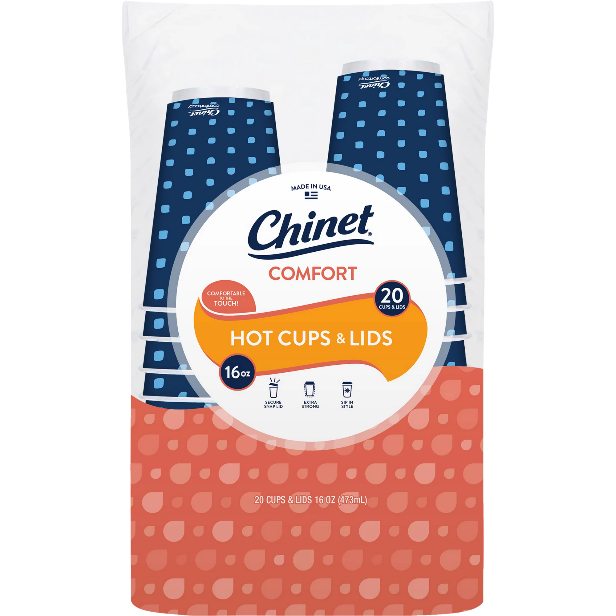 Chinet Comfort® Disposable Paper Hot Cups 