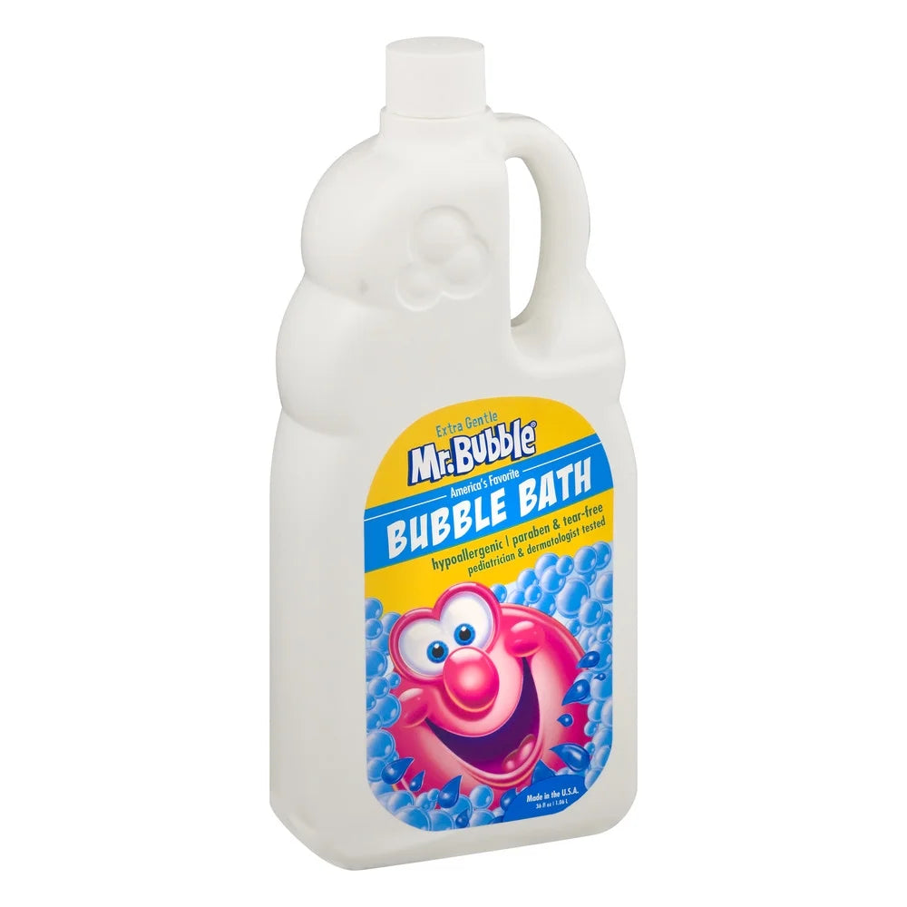 Mr. Bubble Extra Gentle Bubble Bath, Dye and Fragrance Free, 36 fl oz