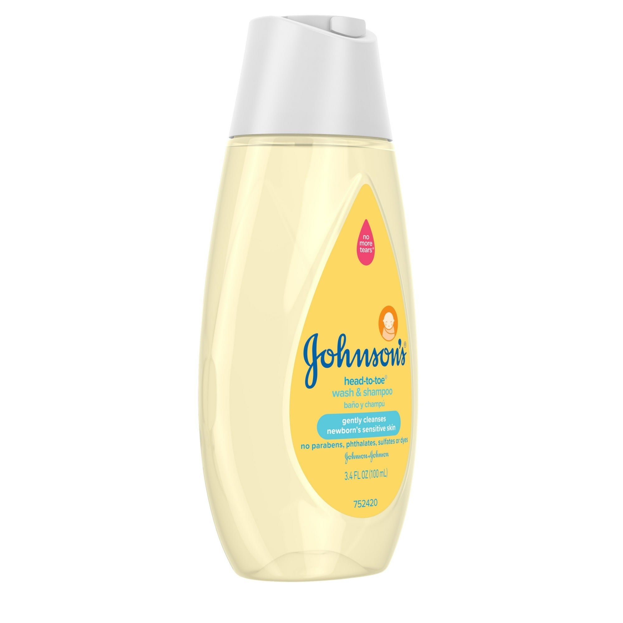 Johnson's Head-To-Toe Baby Wash & Shampoo , 3.4 fl oz