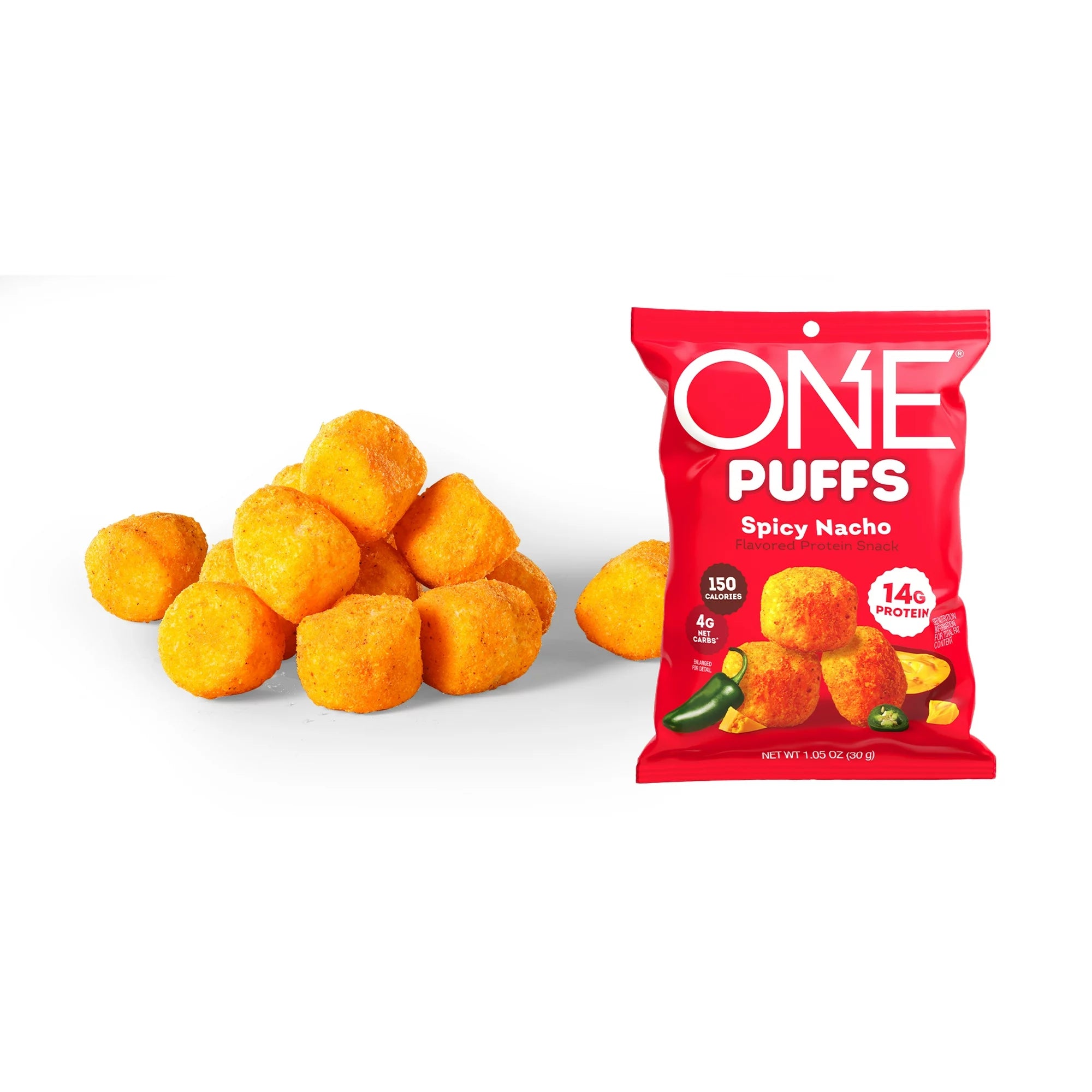 ONE Brands Spicy Nacho Protein Puffs - 1.05 oz