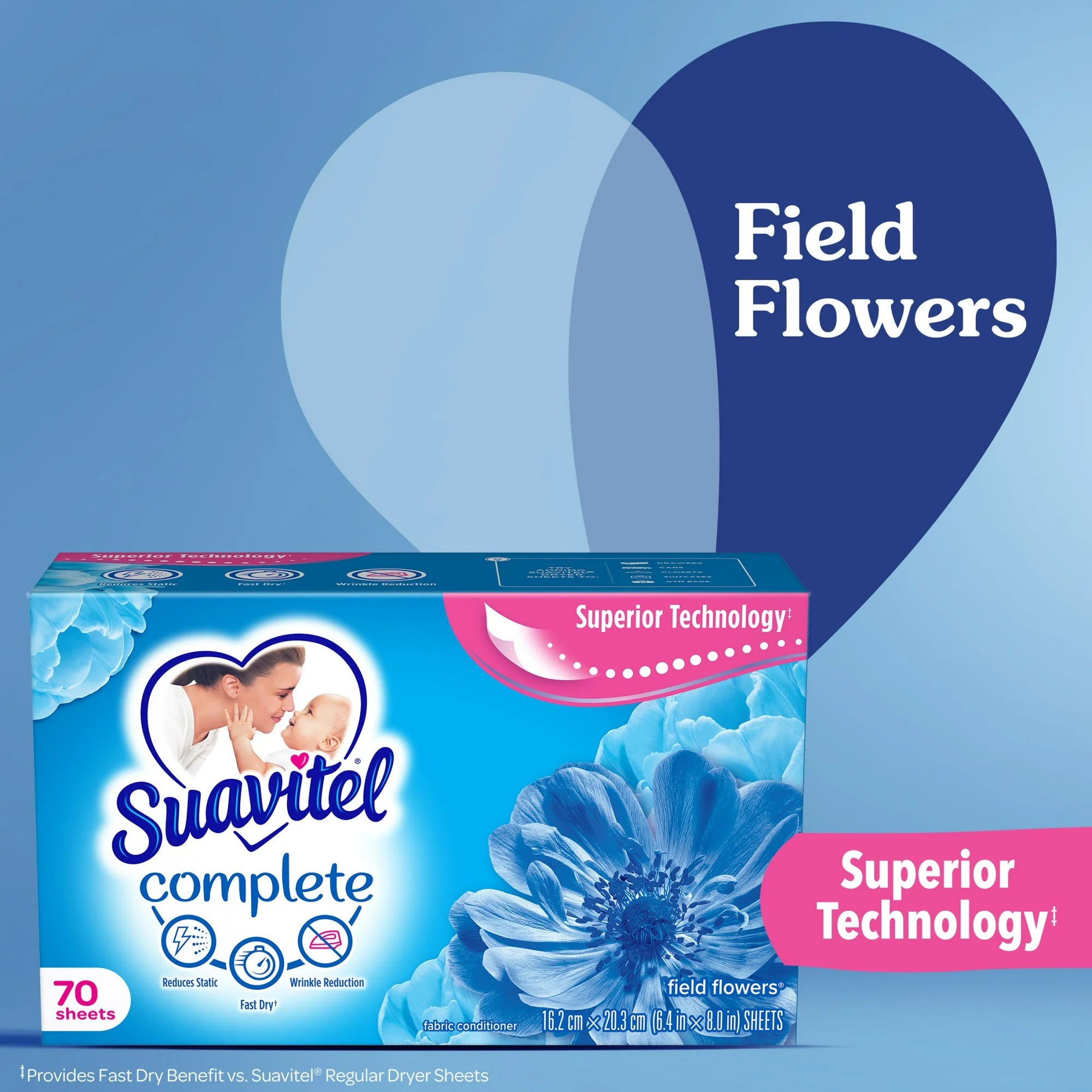 Suavitel Complete Fabric Softener Dryer Sheets