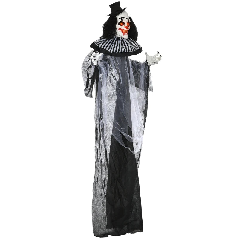 HOMCOM Animated Halloween Clown Decoration