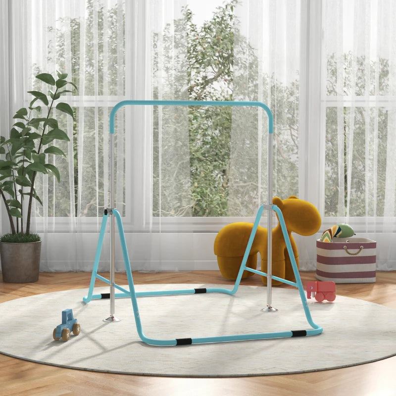 Folding Gymnastics Bar for Kids, Green