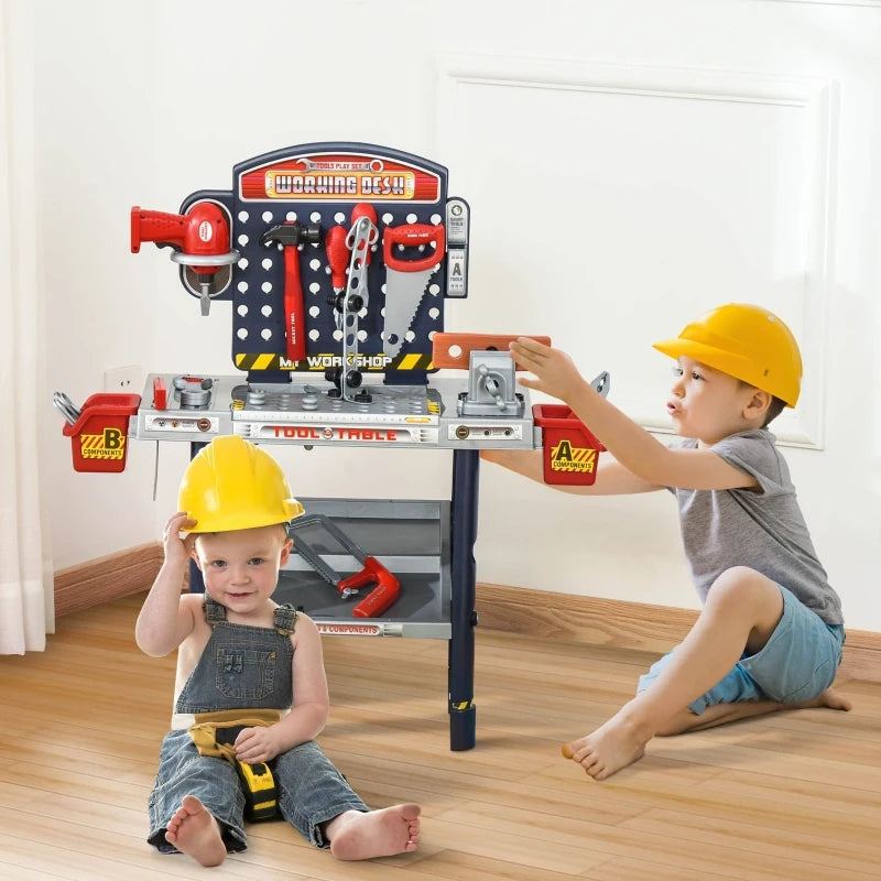 55 piece Kids Workbench & Tool Kit