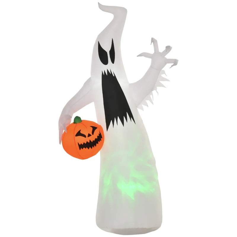 Spooky Ghost with Pumpkin Inflatable