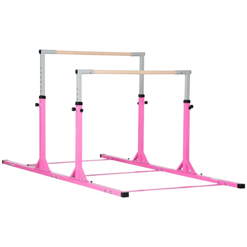 Double Horizontal Bars for Kids, Pink