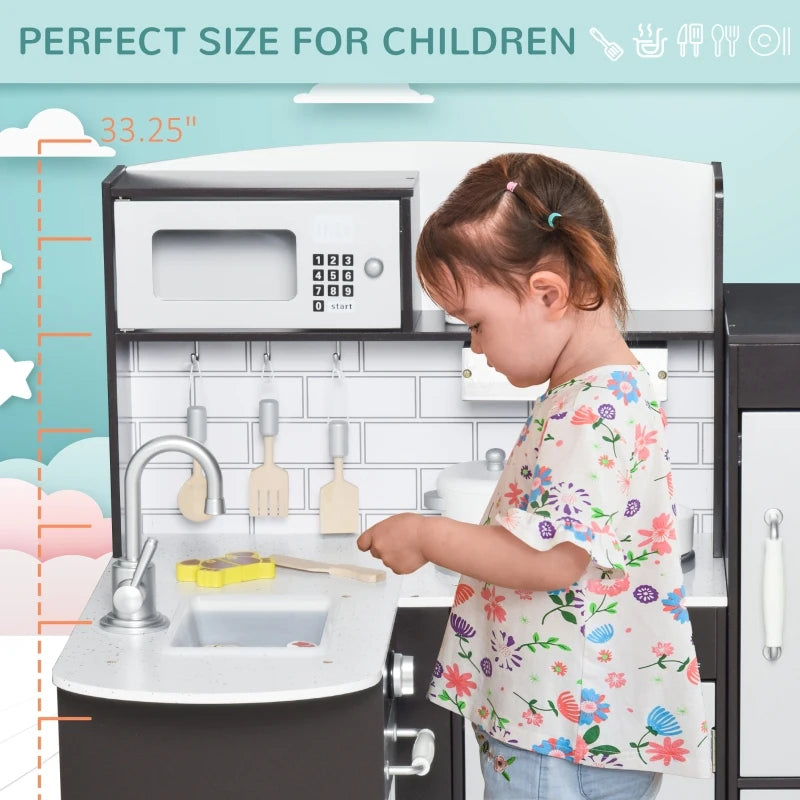 Kids Wooden Play Kitchen