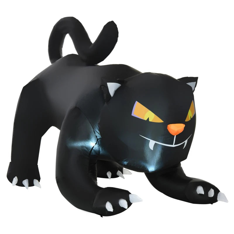 HOMCOM 6.2' Inflatable Halloween Black Cat